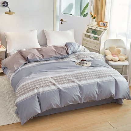 元元被芯 2024新款小清新全棉套件单品-单被套 印象都市-灰