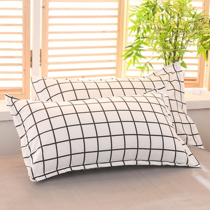 赫然家纺 芦荟棉单品枕套一对48*74 风云