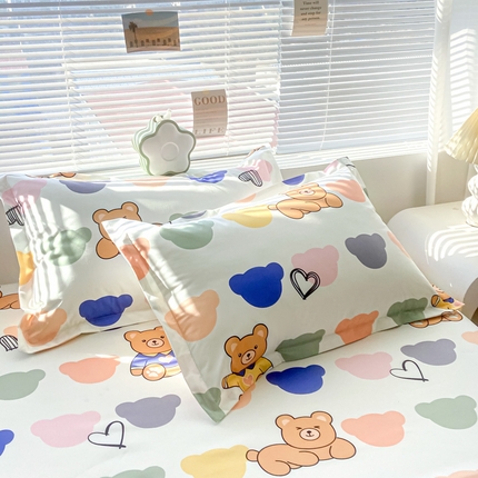 91家纺网 家纺一手货源 找家纺 （总）2024新款A类印花磨毛防水枕套保护套