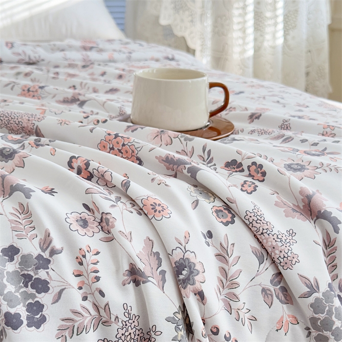 91家纺网 家纺一手货源 找家纺 青螺家纺2024新款50S天丝夏凉被 米洛-桔