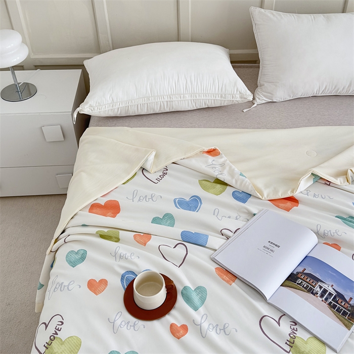 91家纺网 家纺一手货源 找家纺 青螺家纺2024新款50S天丝夏凉被 唯爱