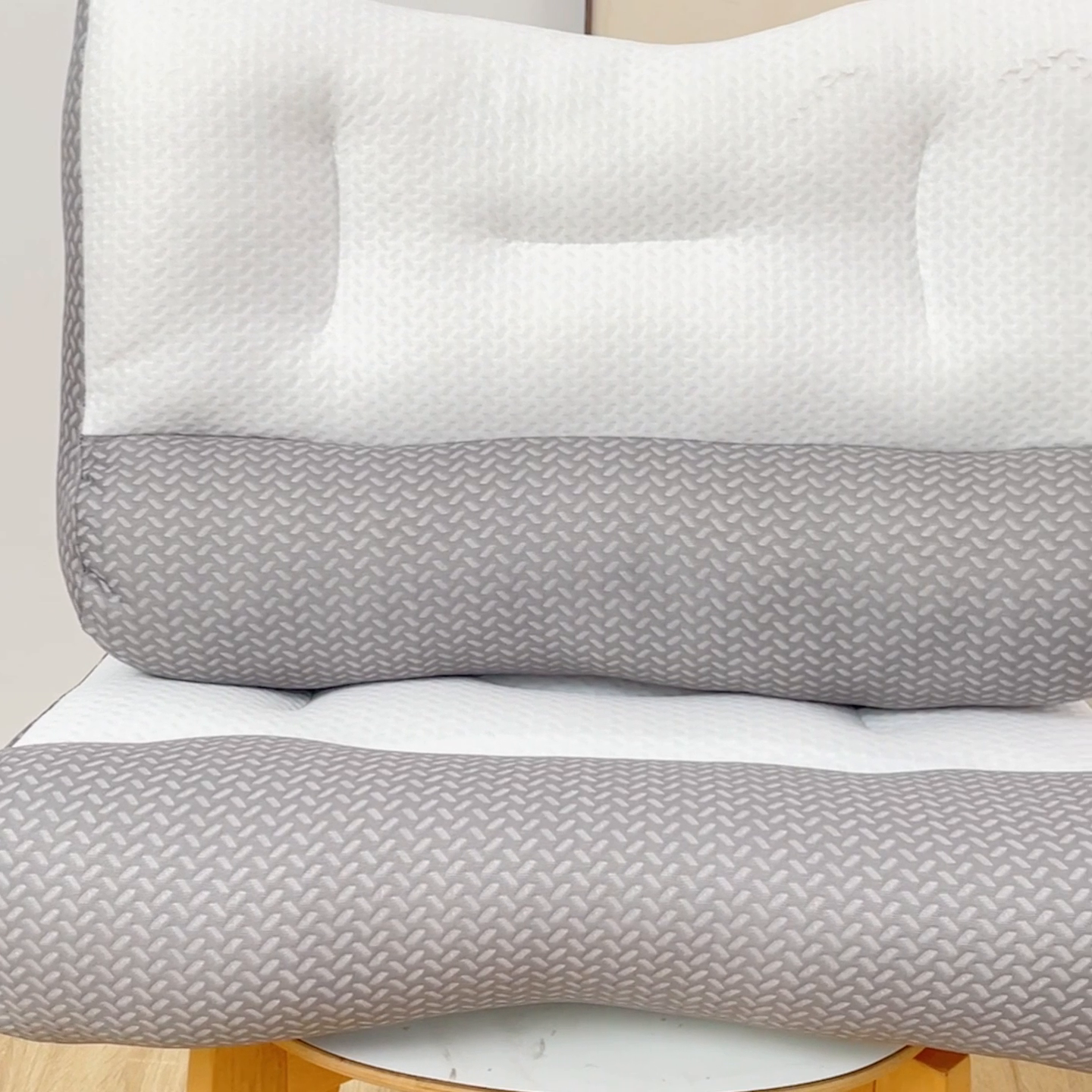 91家纺网 家纺一手货源 找家纺 （总）芯元素 2024新款 反牵引针织棉枕头枕芯护颈椎枕助睡眠家用学生枕头