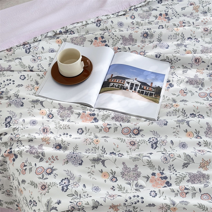 91家纺网 家纺一手货源 找家纺 青螺家纺2024新款50S天丝夏凉被 米洛-紫