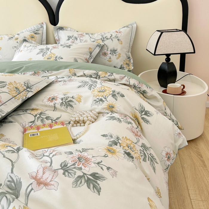 91家纺网 家纺一手货源 找家纺 橙艺家居 2024新款铂金云棉四件套 梦暖