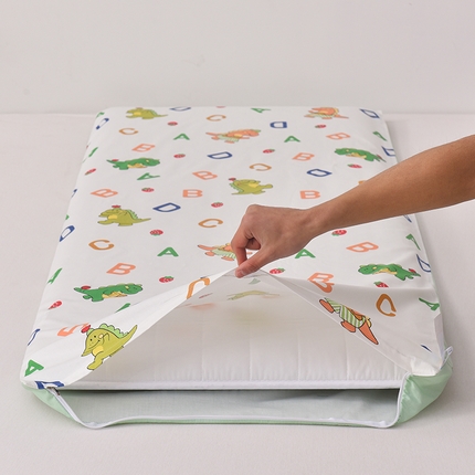 91家纺网 家纺一手货源 找家纺 宝贝优选 2024新款全棉儿童四季拆卸款床垫 恐龙语言