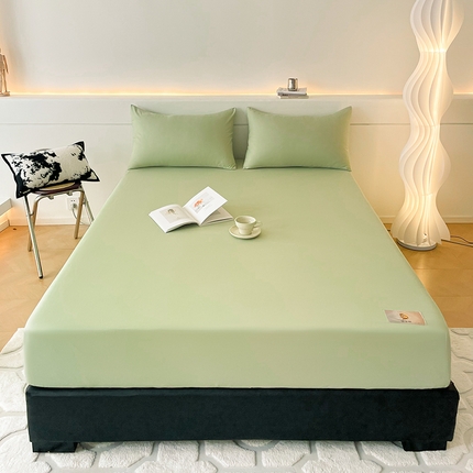 91家纺网 家纺一手货源 找家纺 豪选 2025新款A类蜂巢棉抗菌床笠（全网全供） 蜂巢草绿