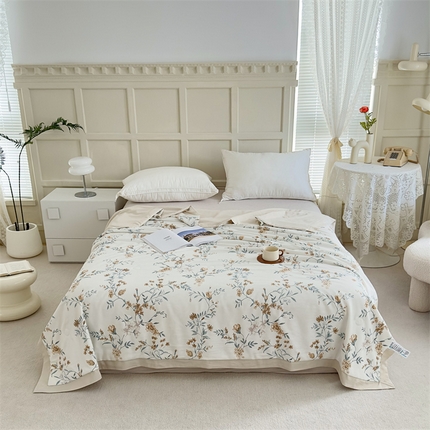 青螺家纺2024新款50S天丝夏凉被 花城黄