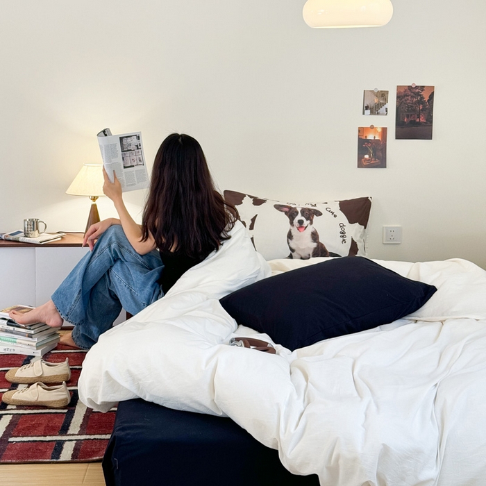 91家纺网 家纺一手货源 找家纺 （总）艾沁家纺 2024新款ins全棉水洗棉数码印花四件套