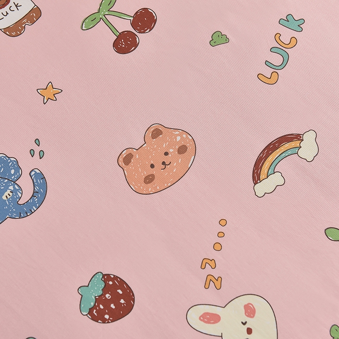 91家纺网 家纺一手货源 找家纺 宝贝优选 2024新款全棉儿童四季拆卸款床垫 彩色世界