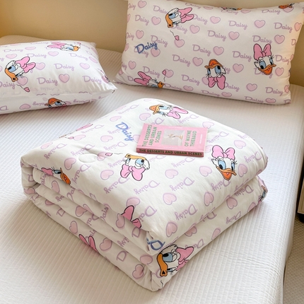 木堇家居 2024新款正版迪士尼授权卡通A类针织凉豆豆印花夏被 黛西公主