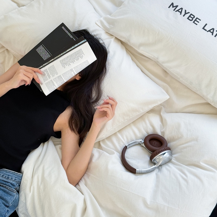 91家纺网 家纺一手货源 找家纺 艾沁家纺 2024新款ins全棉水洗棉数码印花四件套 美梦·Black