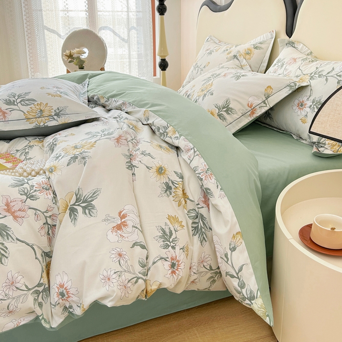 91家纺网 家纺一手货源 找家纺 橙艺家居 2024新款铂金云棉四件套 梦暖