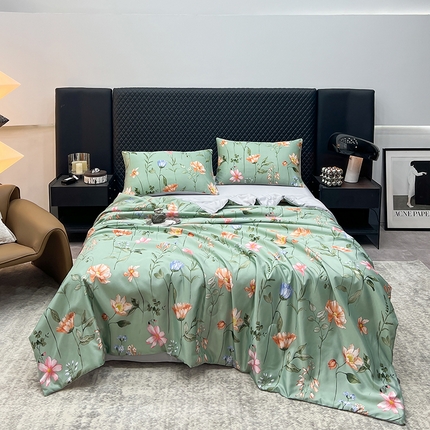 91家纺网 家纺一手货源 找家纺 （总）馨乐家纺 2025新款水洗天丝夏被四件套