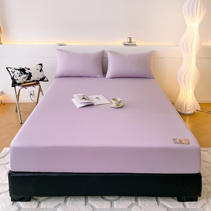 91家纺网 家纺一手货源 找家纺 豪选 2025新款A类蜂巢棉抗菌床笠（全网全供） 蜂巢浅紫