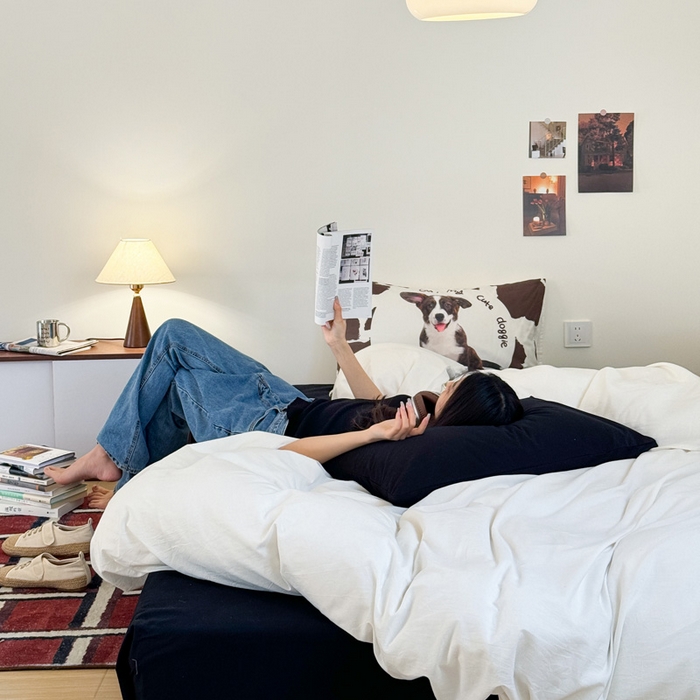 91家纺网 家纺一手货源 找家纺 （总）艾沁家纺 2024新款ins全棉水洗棉数码印花四件套