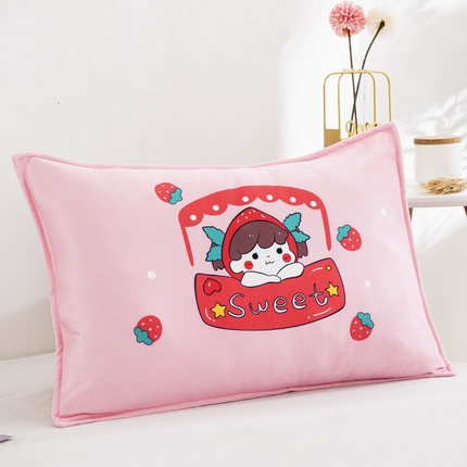 91家纺网 家纺一手货源 找家纺 （总）大黄蜂家居家纺 2025新款水晶绒卡通图案枕套-平面款水晶绒枕套