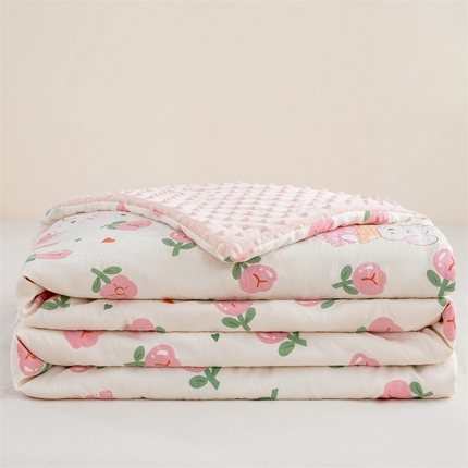 91家纺网 家纺一手货源 找家纺 （总）芯元素 2024新款A类水洗棉凉豆豆夏被