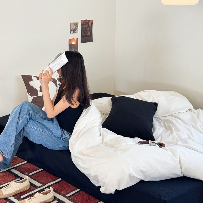 91家纺网 家纺一手货源 找家纺 艾沁家纺 2024新款ins全棉水洗棉数码印花四件套 Dog