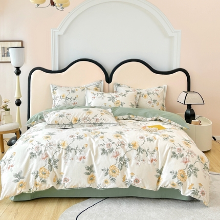 91家纺网 家纺一手货源 找家纺 橙艺家居 2024新款铂金云棉四件套 梦暖