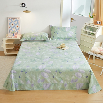 91家纺网 家纺一手货源 找家纺 （总）元元被芯 2024新款小清新全棉套件单品-单床单