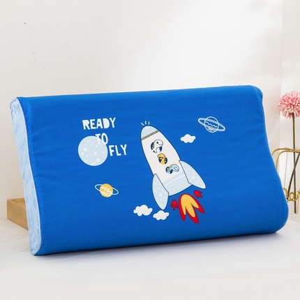 91家纺网 家纺一手货源 找家纺 大黄蜂家居家纺 2025新款水晶绒卡通图案枕套乳胶款水晶绒枕套 飞向太空