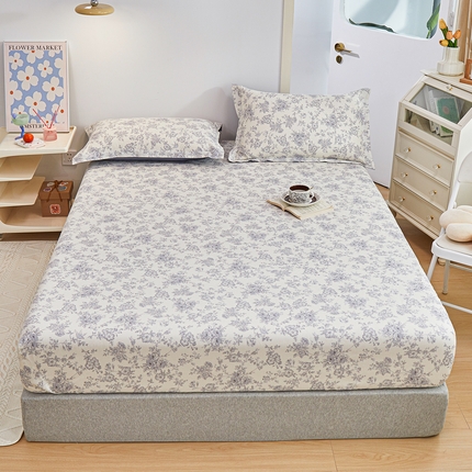 91家纺网 家纺一手货源 找家纺 （总）元元被芯 2024新款小清新全棉套件单品-单床笠