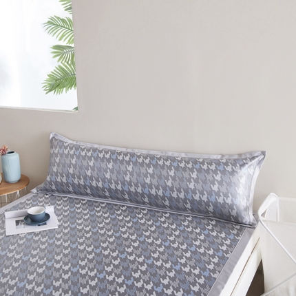 91家纺网 家纺一手货源 找家纺 （总）爱港家纺 2024新款冰丝冰藤丝长枕套双人枕套