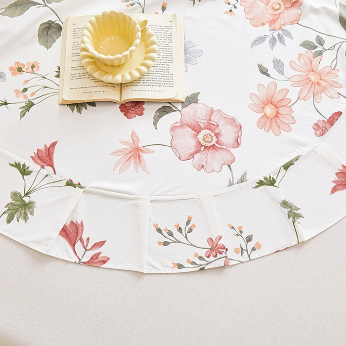 91家纺网 家纺一手货源 找家纺 元元被芯 2024新款小清新全棉套件单品-单床单 莫兰朵-粉