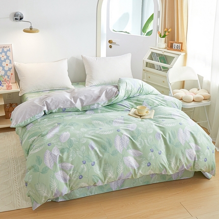 元元被芯 2024新款小清新全棉套件单品-单被套 淡然若尘-绿