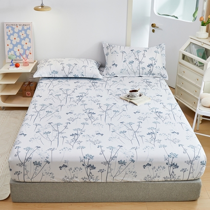 91家纺网 家纺一手货源 找家纺 （总）元元被芯 2024新款小清新全棉套件单品-单床笠