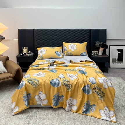 91家纺网 家纺一手货源 找家纺 （总）馨乐家纺 2025新款水洗天丝夏被四件套