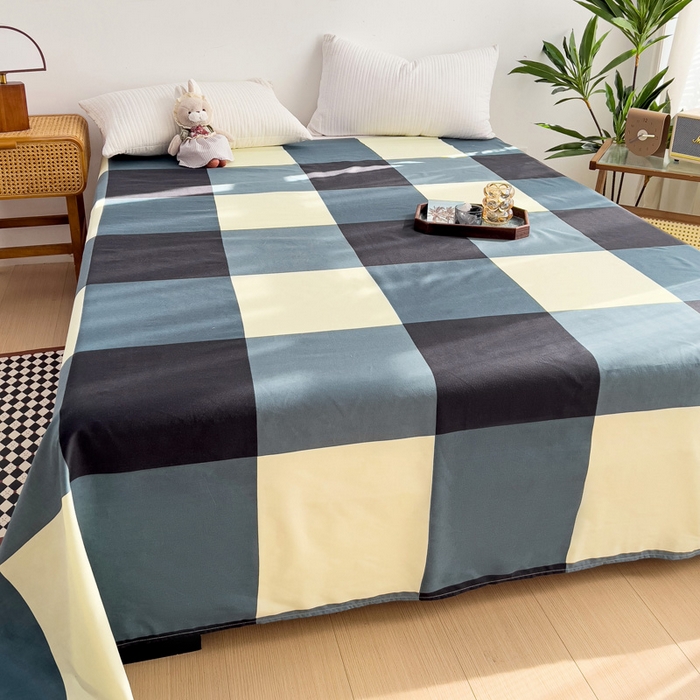 91家纺网 家纺一手货源 找家纺 赫然家纺 新款80g芦荟棉单品床单 创意空间