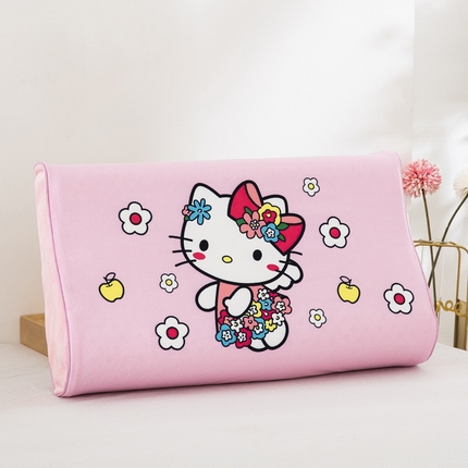 91家纺网 家纺一手货源 找家纺 大黄蜂家居家纺 2025新款水晶绒卡通图案枕套乳胶款水晶绒枕套 花园喵喵