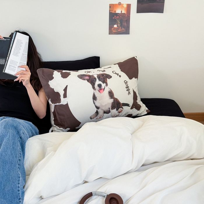 91家纺网 家纺一手货源 找家纺 （总）艾沁家纺 2024新款ins全棉水洗棉数码印花四件套