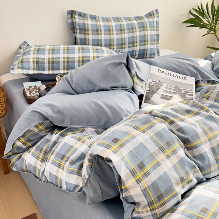 91家纺网 家纺一手货源 找家纺 赫然家纺 新款舒适柔软亲肤爆款芦荟棉四件套货源充足 兰诺希