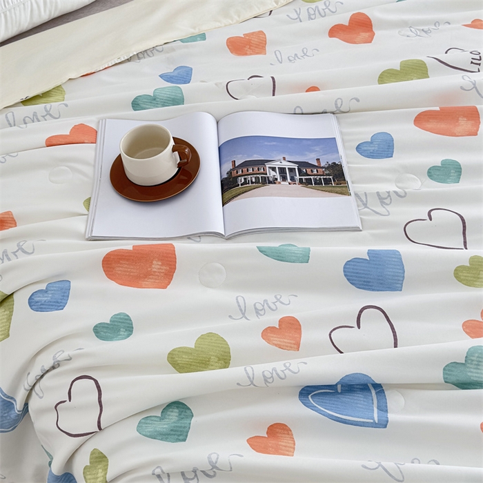 91家纺网 家纺一手货源 找家纺 青螺家纺2024新款50S天丝夏凉被 唯爱