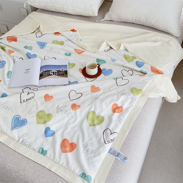 91家纺网 家纺一手货源 找家纺 青螺家纺2024新款50S天丝夏凉被 唯爱