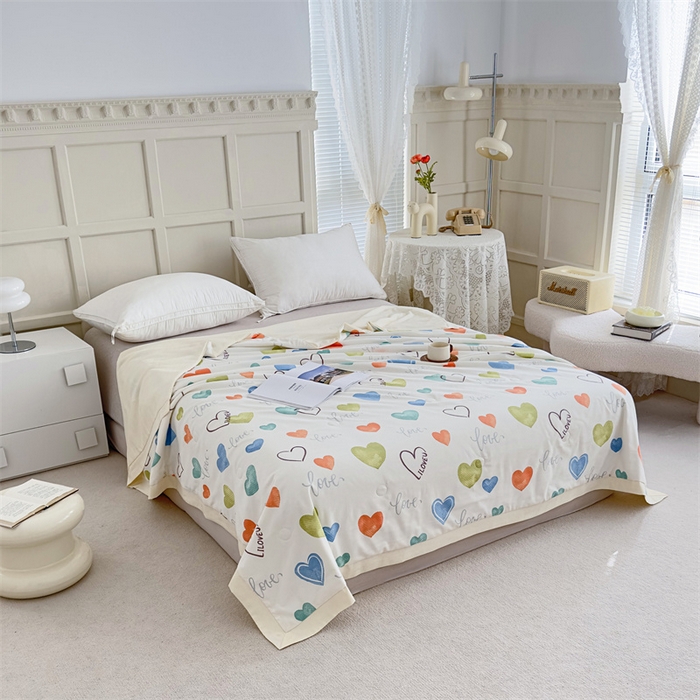 91家纺网 家纺一手货源 找家纺 青螺家纺2024新款50S天丝夏凉被 唯爱