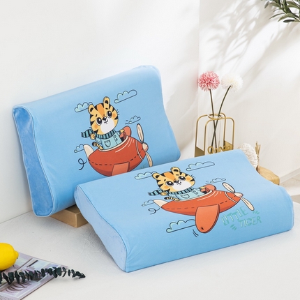 91家纺网 家纺一手货源 找家纺 （总）大黄蜂家居家纺 2025新款水晶绒卡通图案枕套乳胶款水晶绒枕套