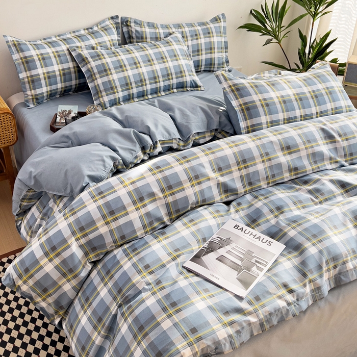 91家纺网 家纺一手货源 找家纺 赫然家纺 新款舒适柔软亲肤爆款芦荟棉四件套货源充足 兰诺希