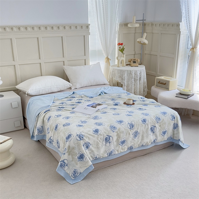 91家纺网 家纺一手货源 找家纺 青螺家纺2024新款50S天丝夏凉被 柯诺兰