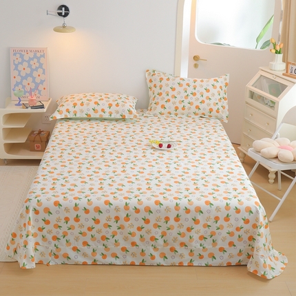 元元被芯 2024新款小清新全棉套件单品-单床单 果实