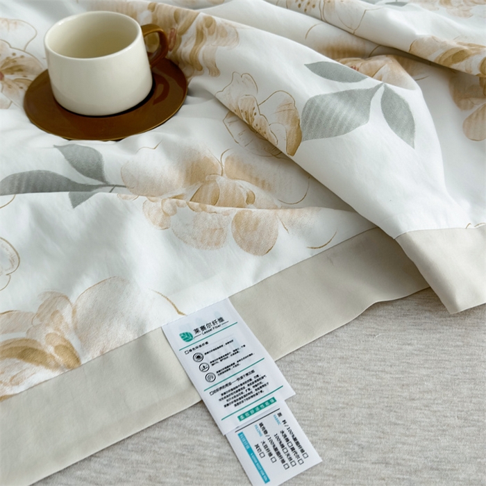 91家纺网 家纺一手货源 找家纺 青螺家纺2024新款50S天丝夏凉被 浪漫-夏咖