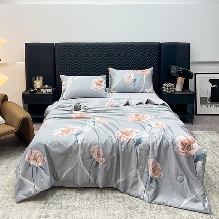 91家纺网 家纺一手货源 找家纺 （总）馨乐家纺 2025新款水洗天丝夏被四件套