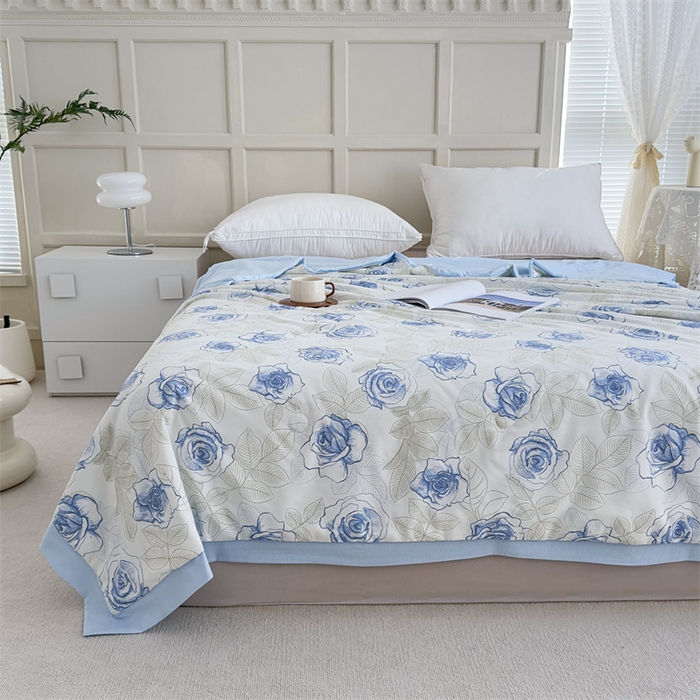 91家纺网 家纺一手货源 找家纺 青螺家纺2024新款50S天丝夏凉被 柯诺兰