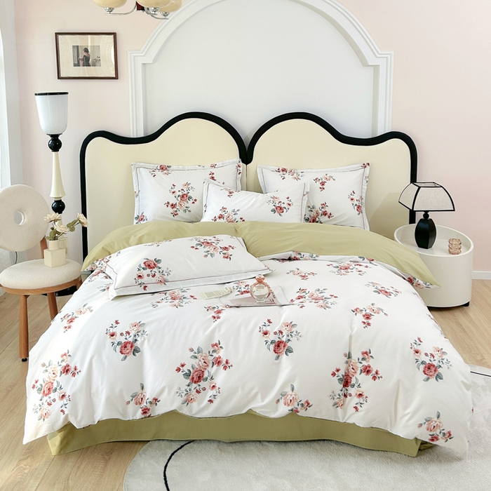 91家纺网 家纺一手货源 找家纺 橙艺家居 2024新款铂金云棉四件套 沐熙