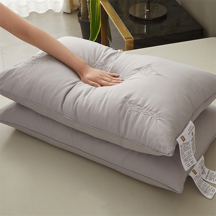 91家纺网 家纺一手货源 找家纺 （总） 2024新款A类绣花蝶恋蚕丝枕头枕芯