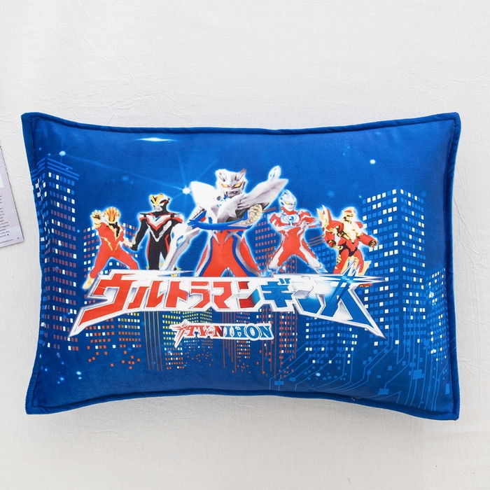 91家纺网 家纺一手货源 找家纺 大黄蜂家居家纺 2025新款水晶绒卡通图案枕套-平面款水晶绒枕套 奥特战士