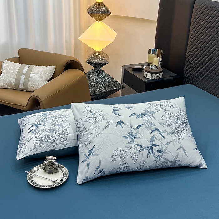 91家纺网 家纺一手货源 找家纺 馨乐家纺 2025新款水洗天丝夏被四件套 花型4