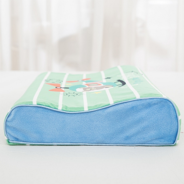 91家纺网 家纺一手货源 找家纺 大黄蜂家居家纺 2025新款水晶绒卡通图案枕套乳胶款水晶绒枕套 小熊飞行员